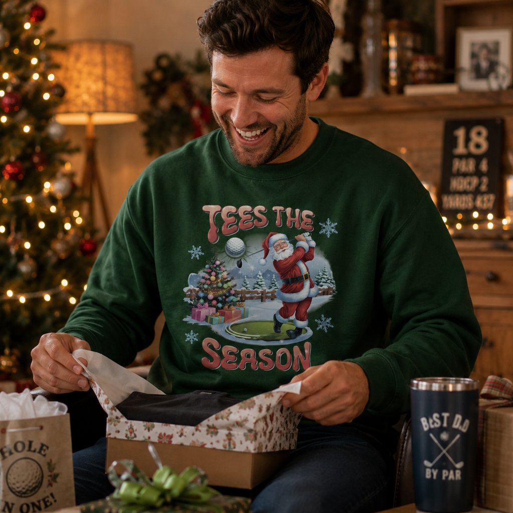 Green Tees The Season Golf Christmas Jumper
