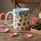 Cute Love Heart 3D Effect Valentine's Mug