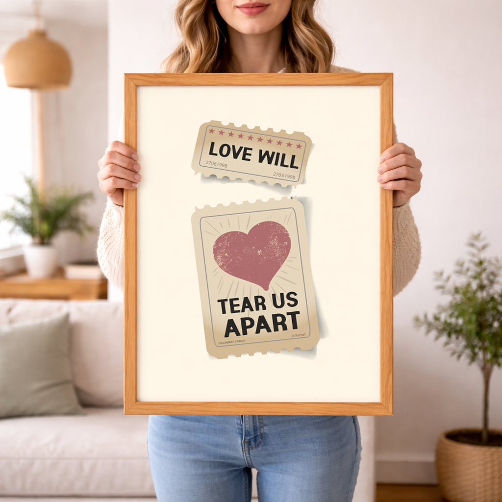 Love Will Tear Us Apart Wall Art