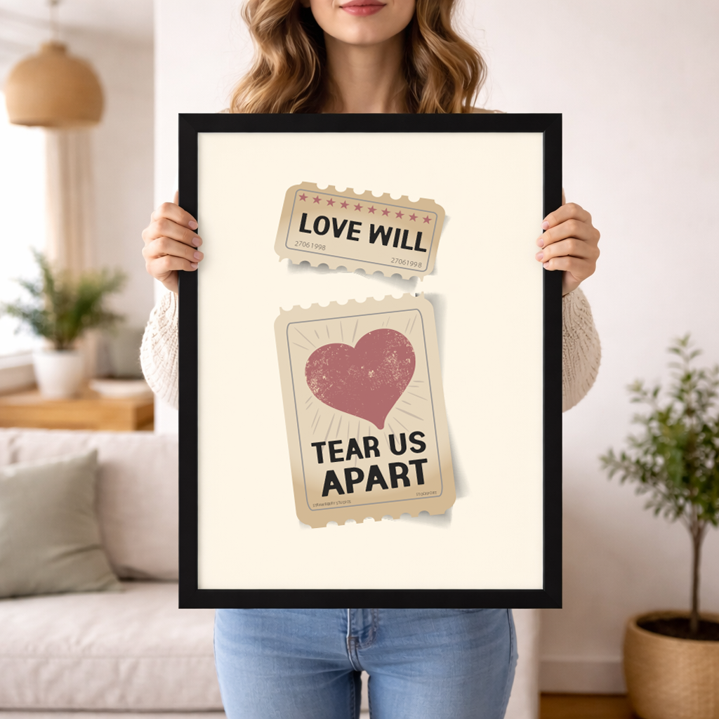 Love Will Tear Us Apart Wall Art