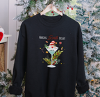 Making Spirits Bright Black Christmas Jumper
