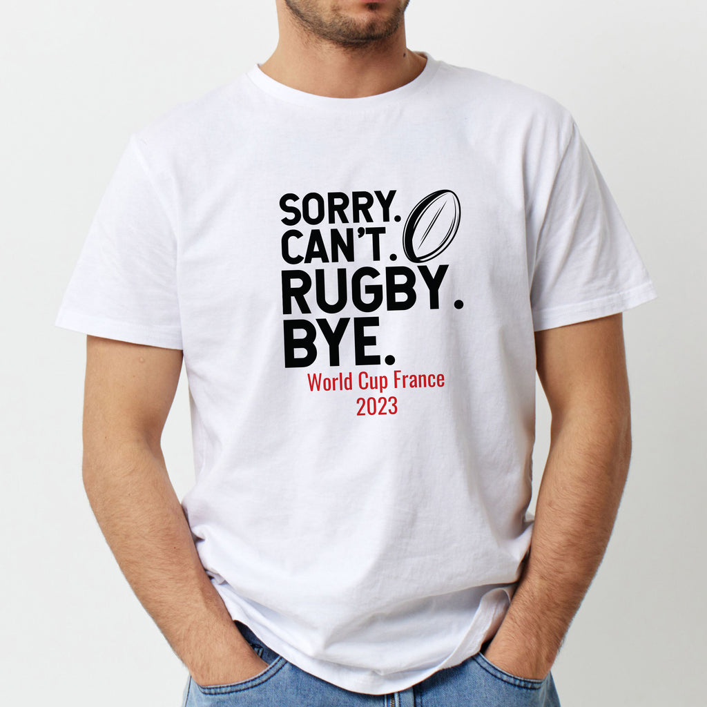 Sorry Can't Rugby World Cup Tshirt