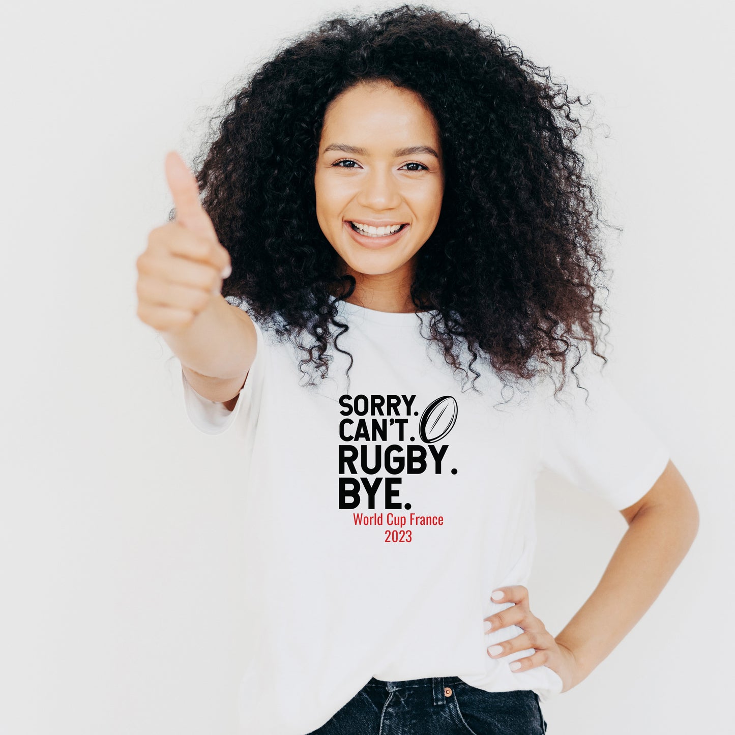 Sorry Can't Rugby World Cup Tshirt