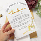 Personalised Wedding Thank You Stationery