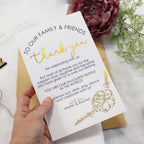 Personalised Wedding Thank You Stationery