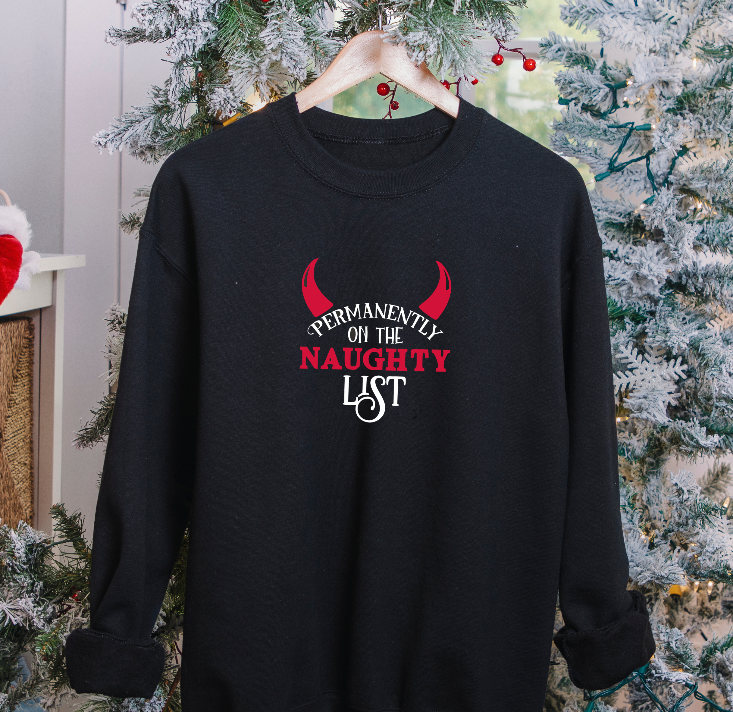 Naughty List Funny Christmas Jumper