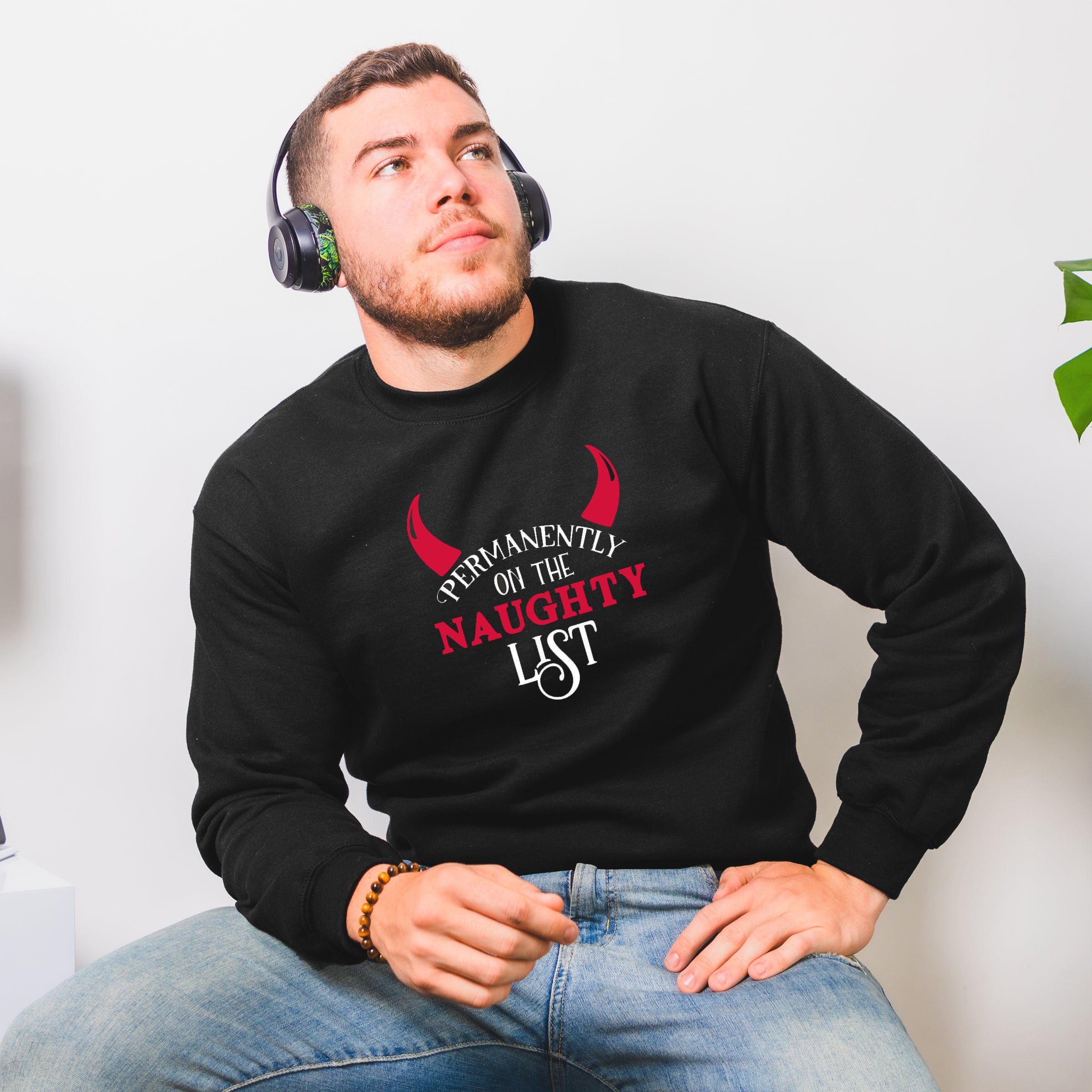 Naughty List Funny Christmas Jumper