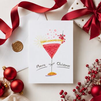 Merry Christmas Cocktail Card