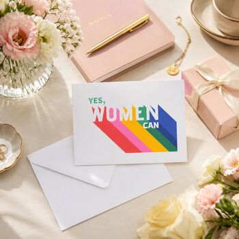 Yes Women Can Card