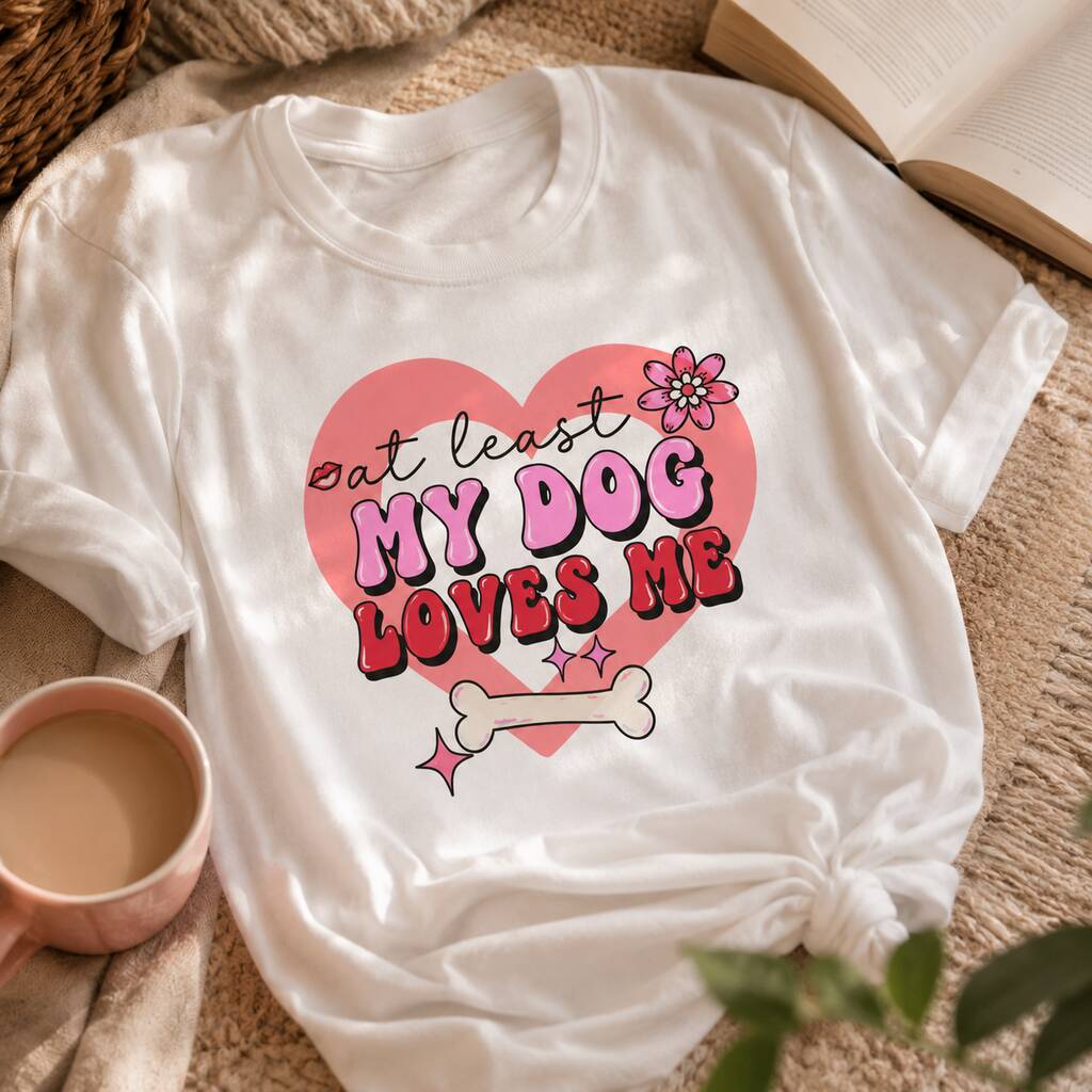 At Least My Dog Loves Me T-Shirt