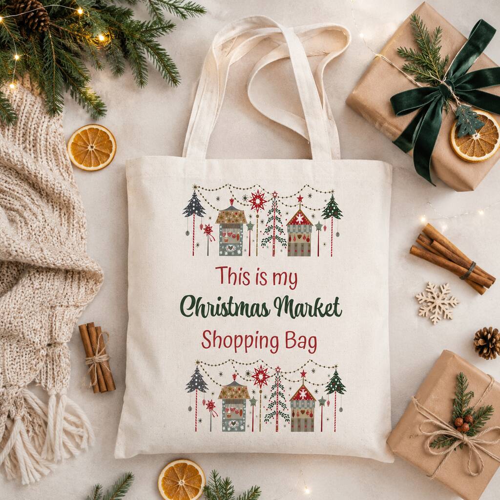Christmas Market Tote Bag