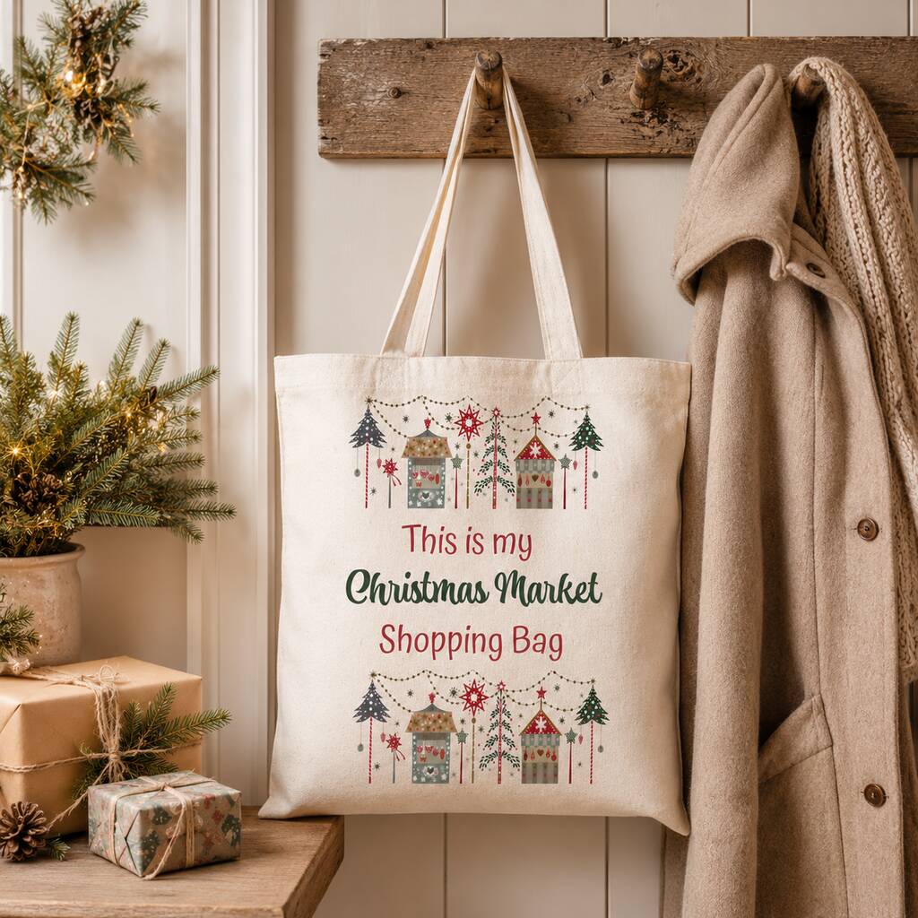 Christmas Market Tote Bag