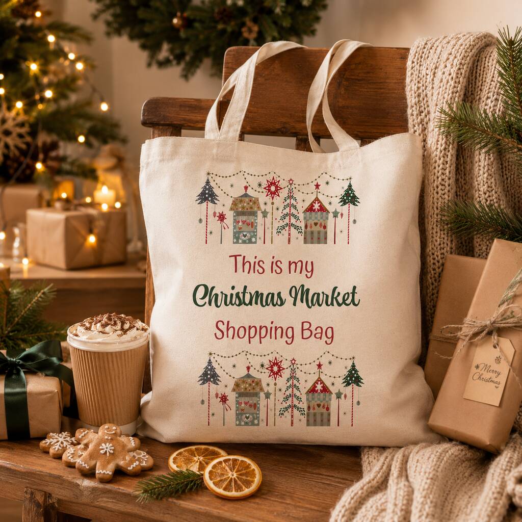 Christmas Market Tote Bag