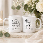 Engagement Couples Mug Set