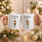 First Christmas as Mr & Mrs Couples Mug Set