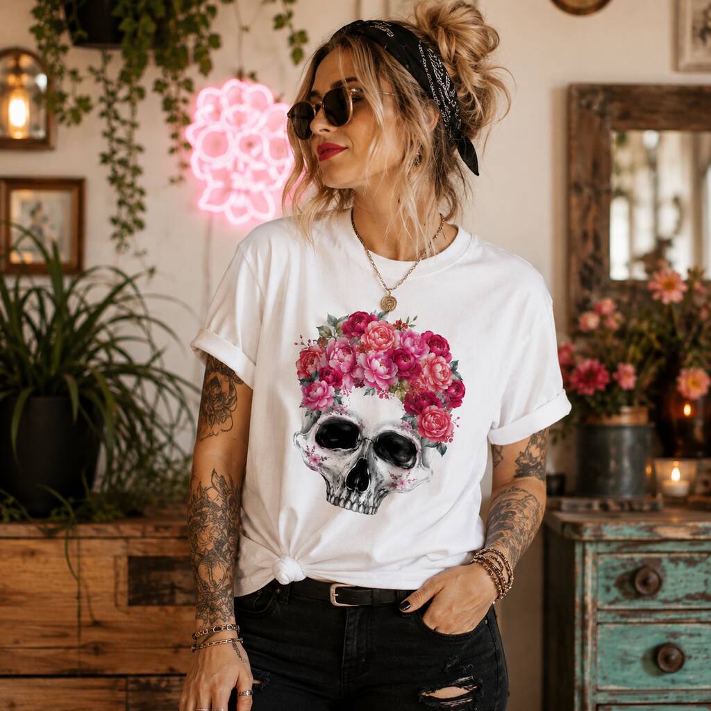 Flower Skull T-Shirt