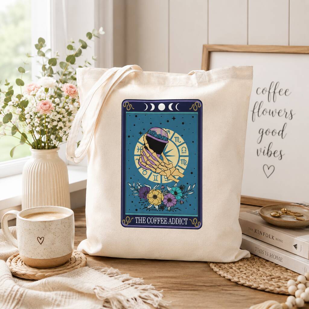 Tarot Coffee Lover Tote Bag