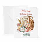 Personalised Back To School Backpack Card