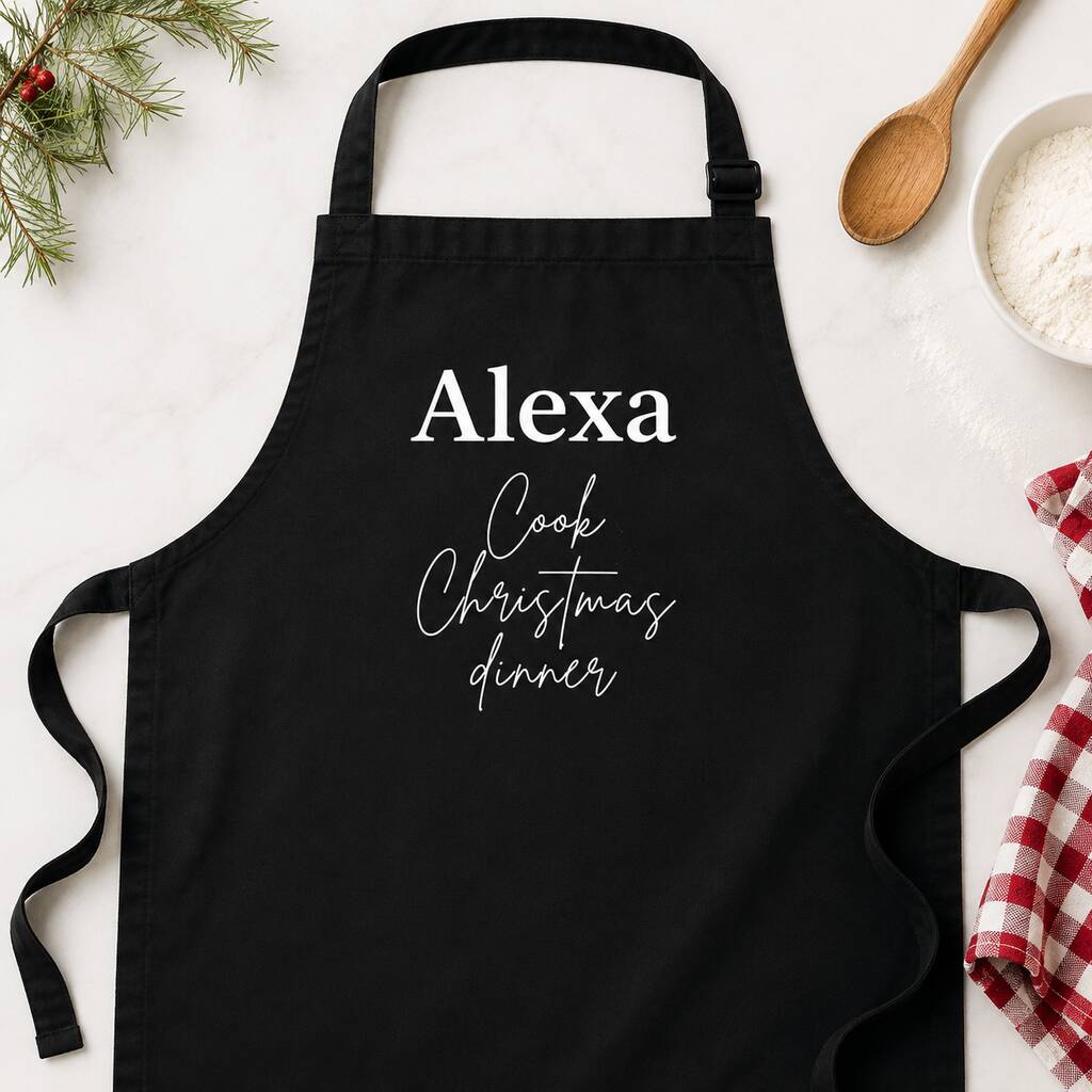 Alexa, Cook Christmas Dinner Apron