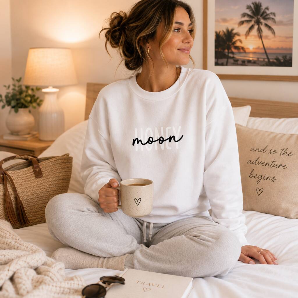 Honeymoon White Sweatshirt