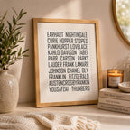 Women Who Change The World Print