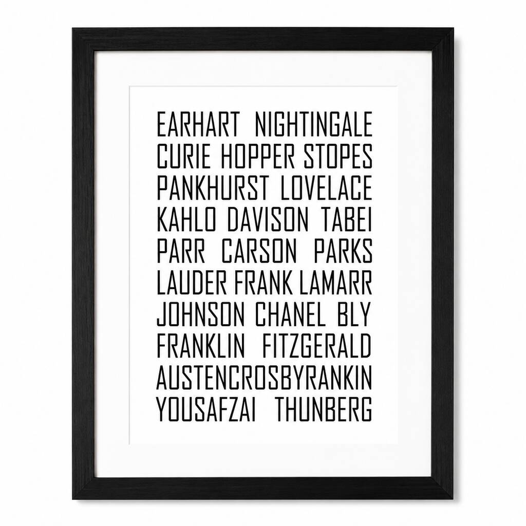 Women Who Change The World Print