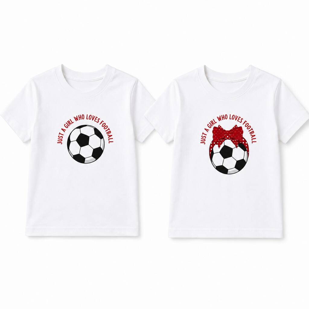 Just A Girl Who Likes Football Kids T-Shirt
