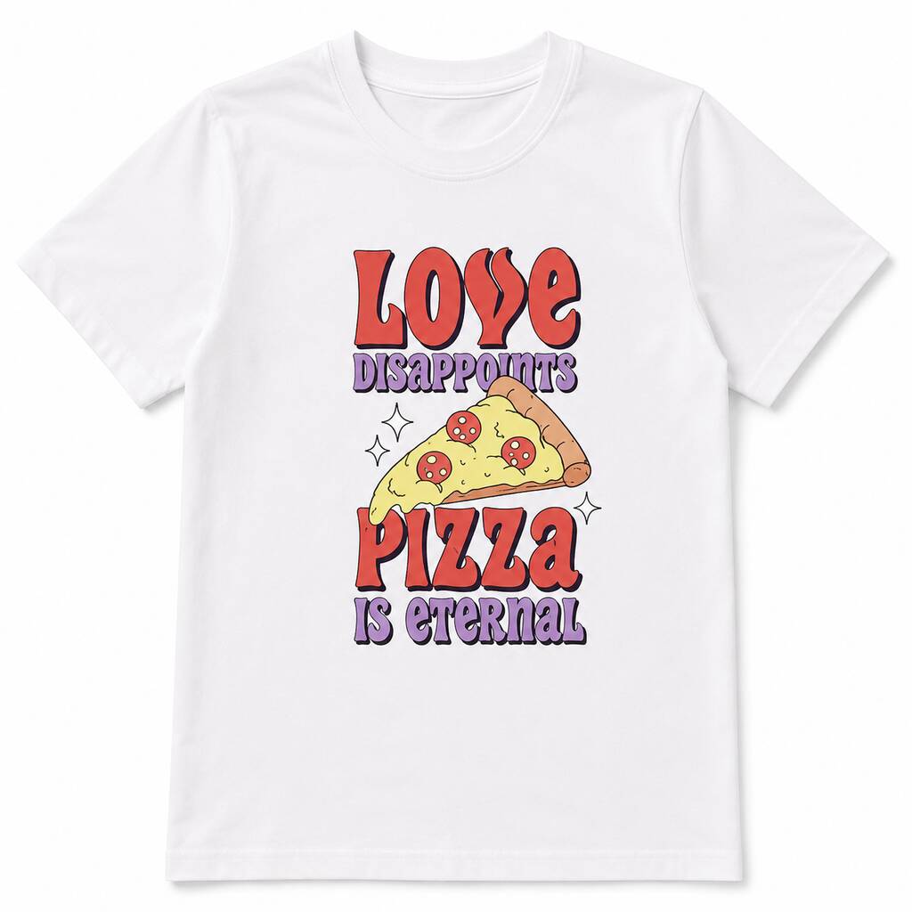 Love Disappoints Pizza Is Eternal T-Shirt