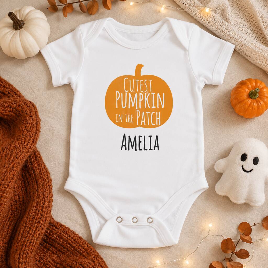 Personalised Halloween Baby Grow