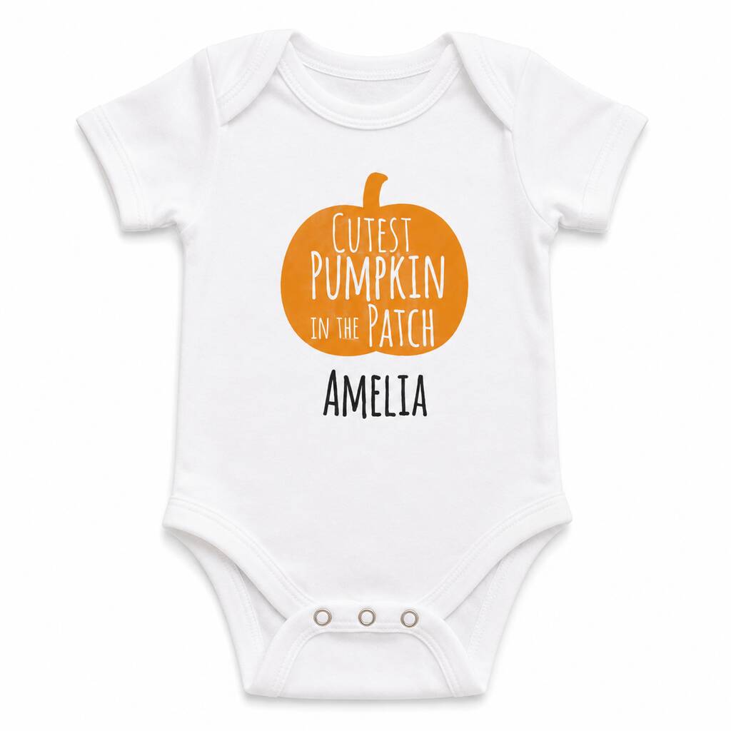 Personalised Halloween Baby Grow