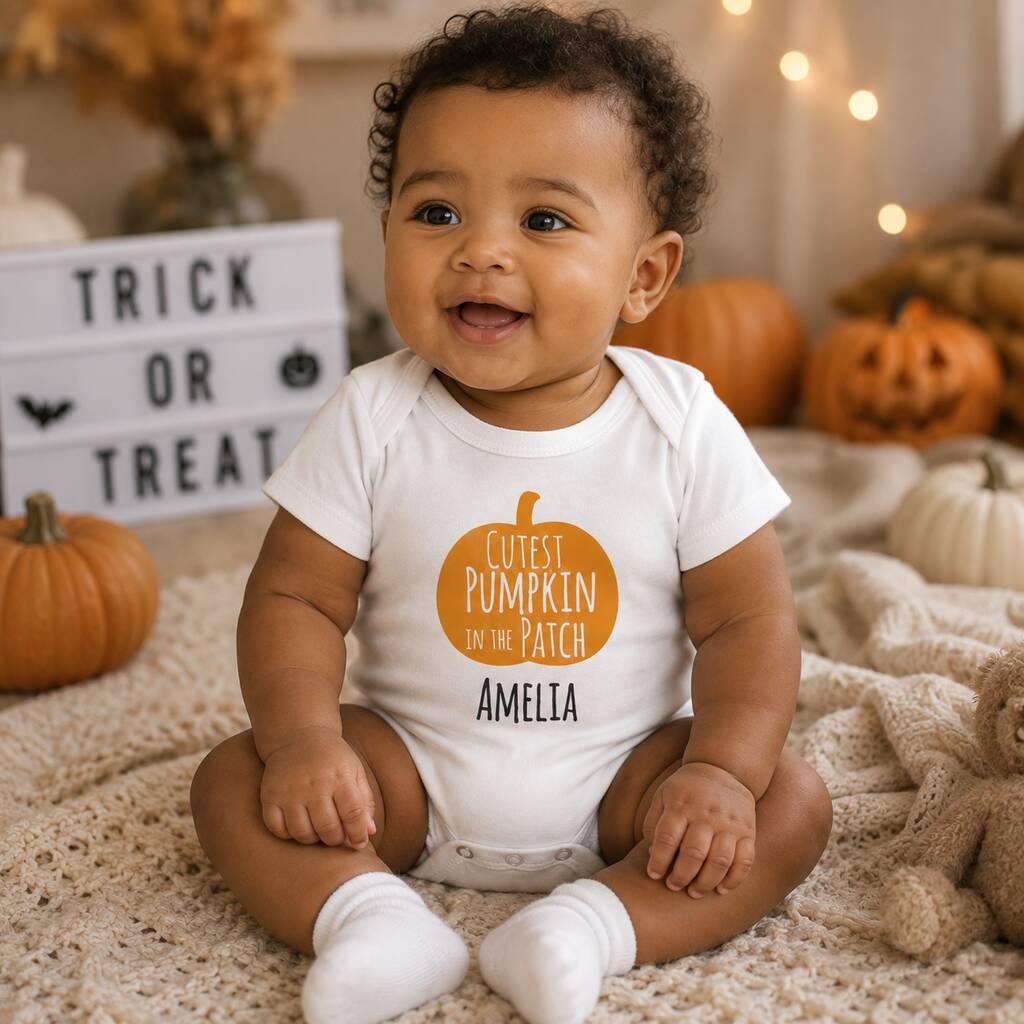 Personalised Halloween Baby Grow