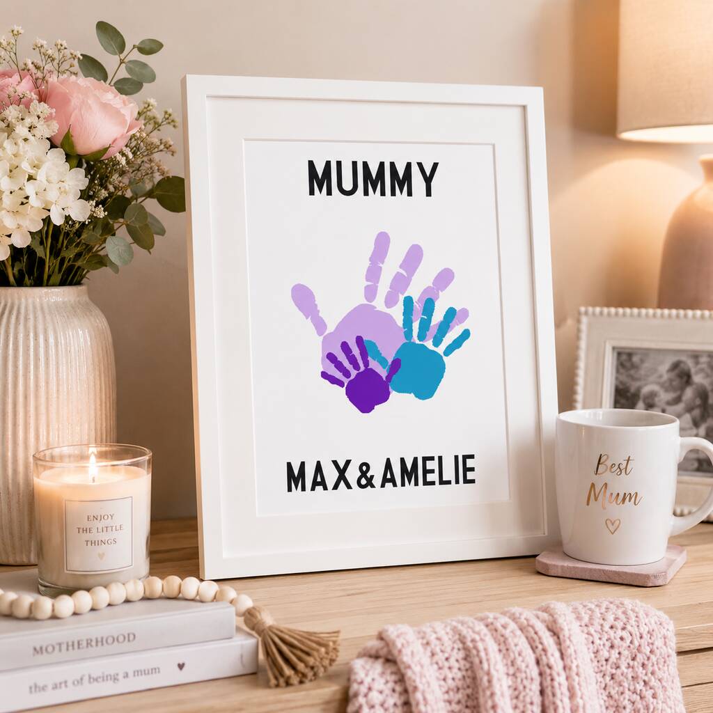 Personalised Handprint Artwork for Mother's Day