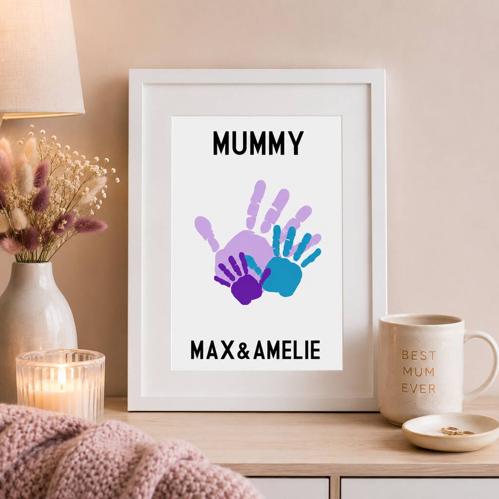 Personalised Handprint Artwork for Mother's Day