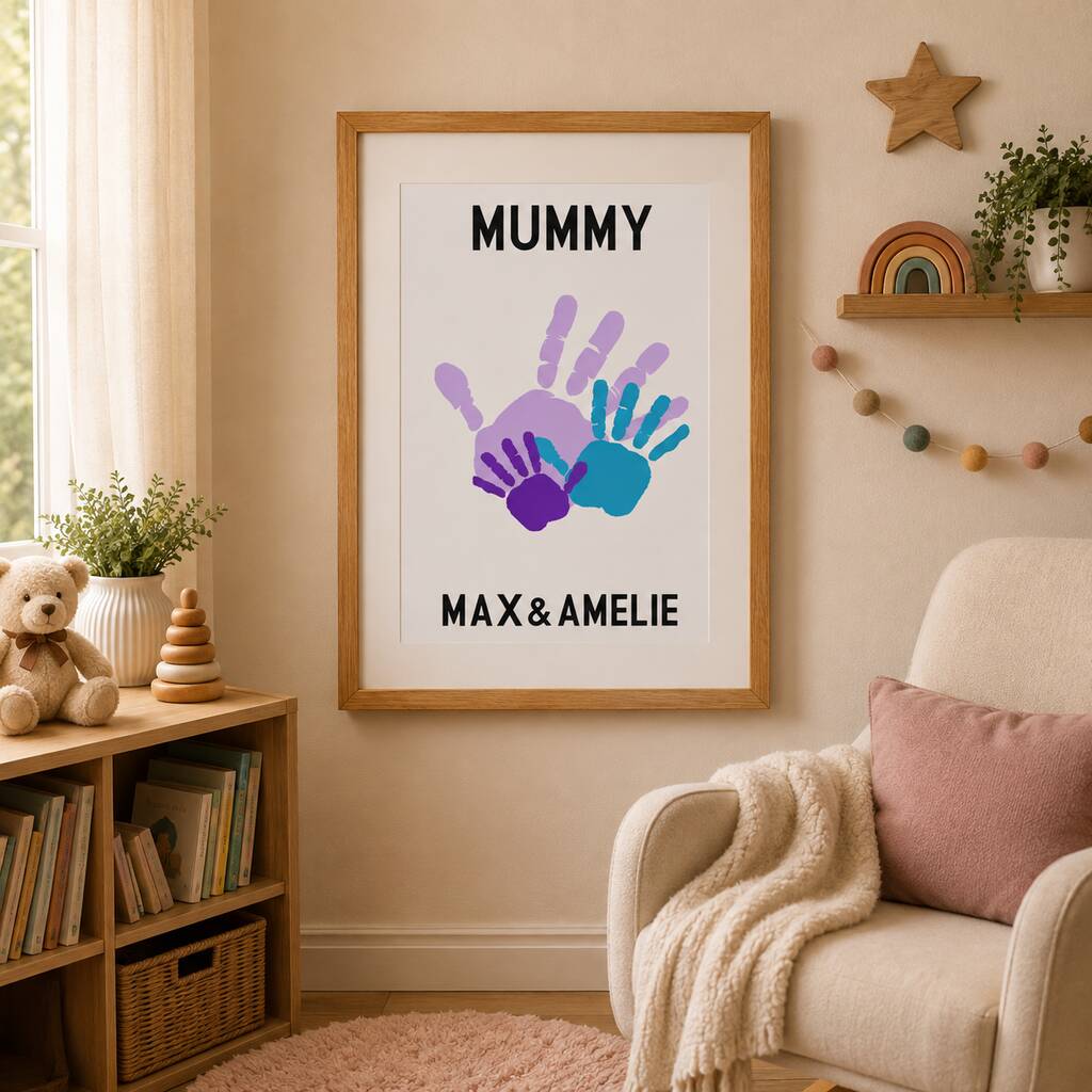 Personalised Handprint Artwork for Mother's Day