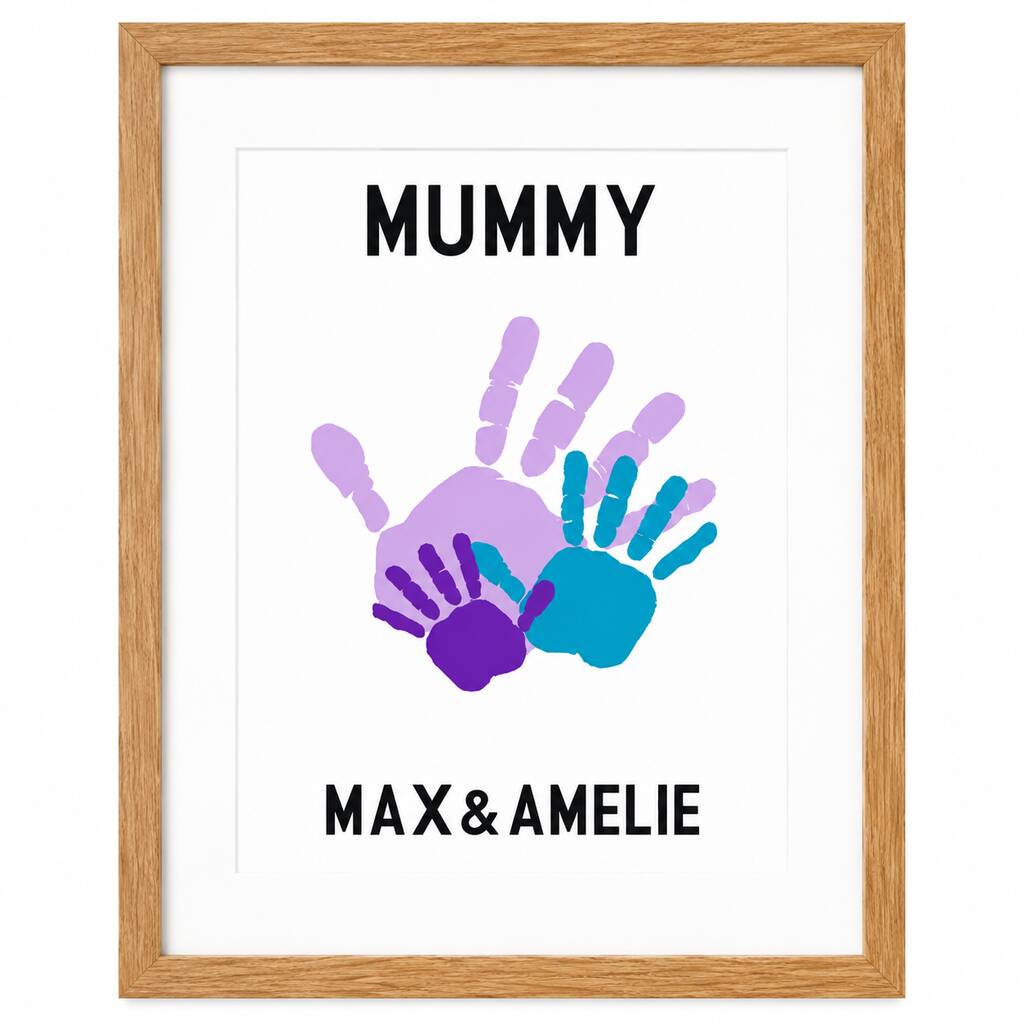 Personalised Handprint Artwork for Mother's Day