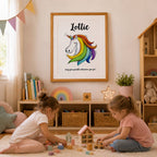 Personalised Sparkle Unicorn Print