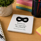 'Real Heroes' Personalised Teacher Coaster
