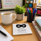'Real Heroes' Personalised Teacher Coaster