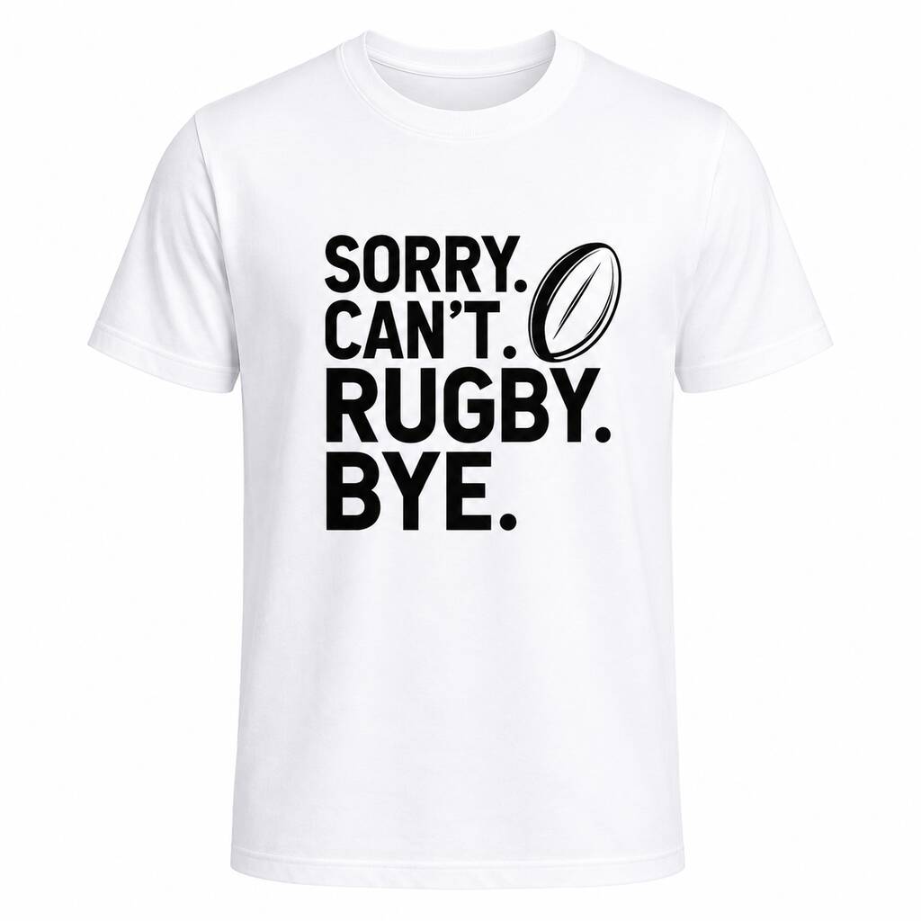 Sorry Can't Rugby T-Shirt