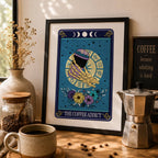 Tarot Coffee Lover Typographic Print