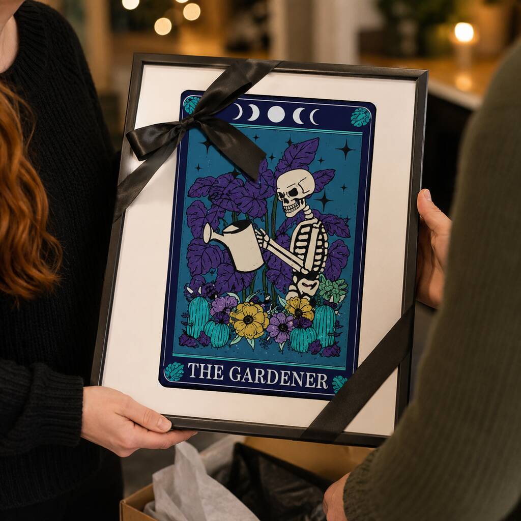 Tarot Gardener Typographic Print
