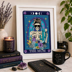 Tarot Wine Mum Typographic Print