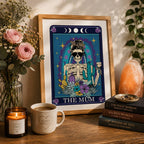 Tarot Wine Mum Typographic Print