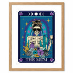 Tarot Wine Mum Typographic Print