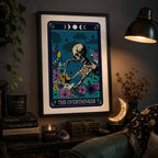 Tarot The Overthinker Typographic Print