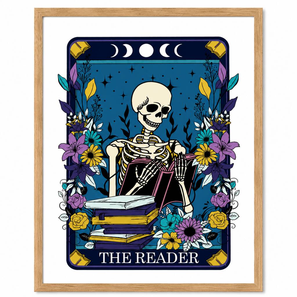 Tarot The Reader Typographic Print