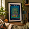 Zero Fucks Tarot Print