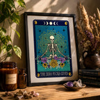 Zero Fucks Tarot Print