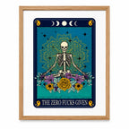 Zero Fucks Tarot Print