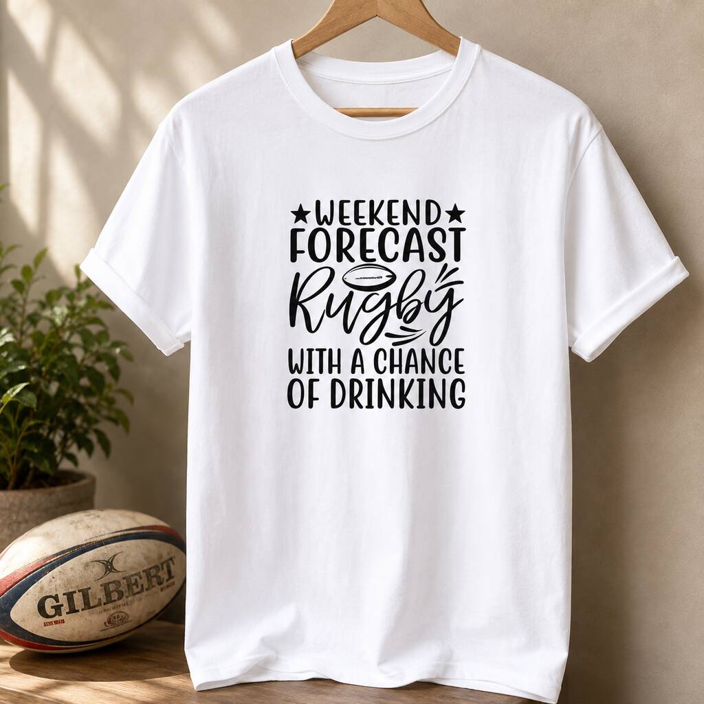 Rugby And Chance Of Drinking T-Shirt